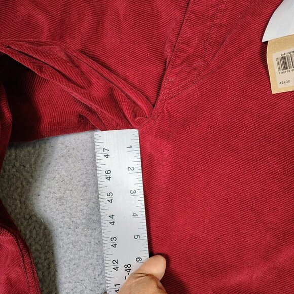 Levi's 511 Pants Mens 42x30 Red Corduroy 2-Way Comfort Stretch Slim Straight NWT - Picture 5 of 13